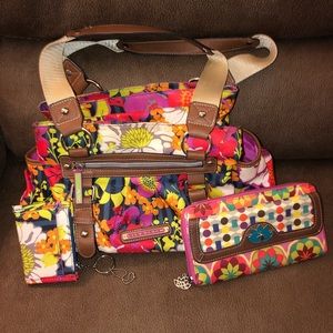 Lily Bloom hand bag set